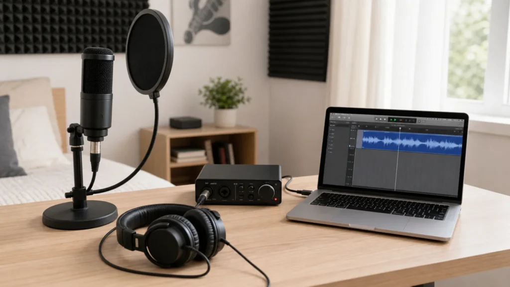 How to Record Harmonies at Home With One Microphone for beginner home vocal recording